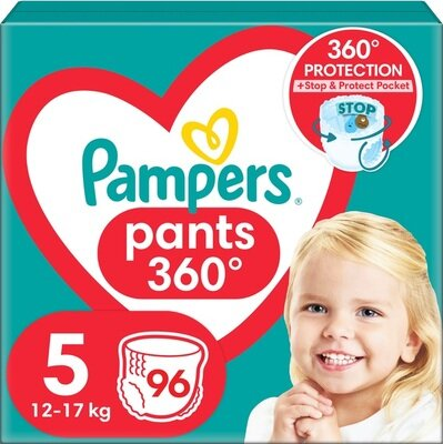 Підгузки-трусики Pampers Pants дитячі розмір 5, 12-17 кг, 96 шт