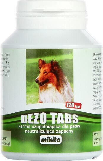 Дезо Табс Mikita Dezo Tabs для нейтралізації запаху для собак, 120 таблеток