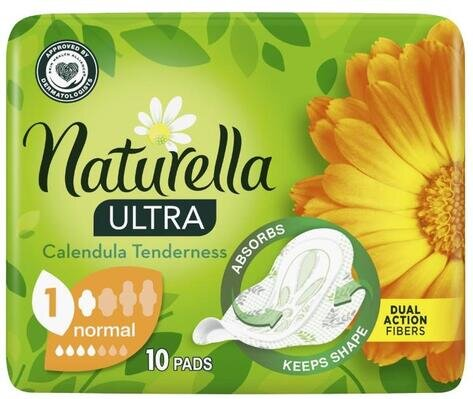 Прокладки гігієнічні Naturella Ultra Calendula Normal 4 краплі, 10 шт