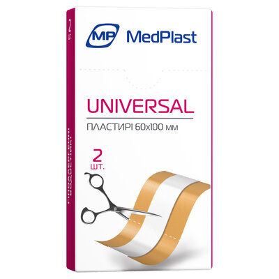 Набір пластирів MP MedPlast UNIVERSAL 60х100 мм, 2 штуки