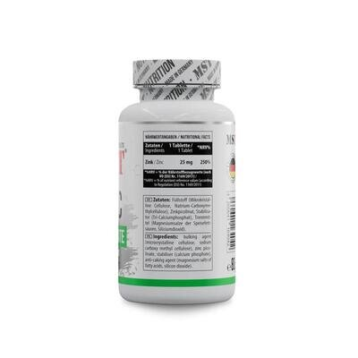 Цинк піколінат MST Nutrition Zinc picolinate 25 мг, 100 таблеток