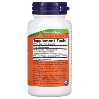 Вітексу плодів екстракт NOW Chaste Berry Vitex Extract 300 мг вег. капсули №90