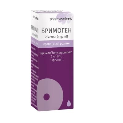 Бримоген краплі оч., р-н 2 мг/мл по 5 мл №1 у флак.-крап.