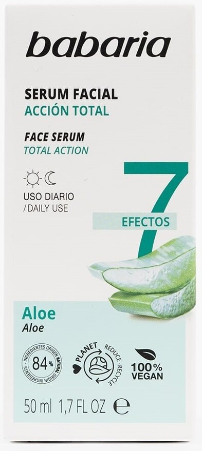 Сироватка для обличчя Babaria Aloe 7 Effects Алое проти зморшок, 50 мл