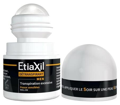 Дезодорант-антиперспірант кульковий Etiaxil Men Sensitive для чутливої шкіри, 15 мл
