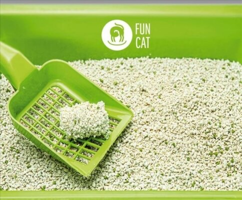 Наповнювач для котячого туалету Fun Cat Mint Paws зерновий з ароматом м'яти, 5 л