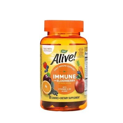 Мультивітаміни Nature's Way Alive! Immune Gummy, 90 жувальних таблеток