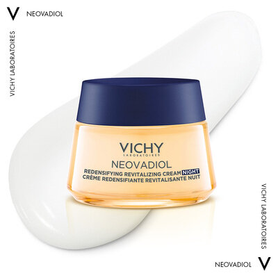 Крем для обличчя Vichy Neovadiol Peri-Menopause нічний з охолоджуючим ефектом для збільшення щільності та відновлення тонусу шкіри, 50 мл