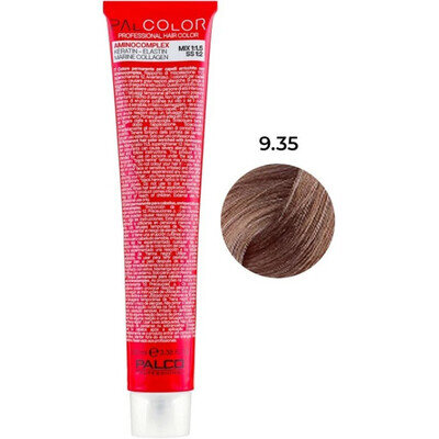 Крем-фарба для волосся Palco Professional Color № 9.35 золотистий блондин махагон, 100 мл