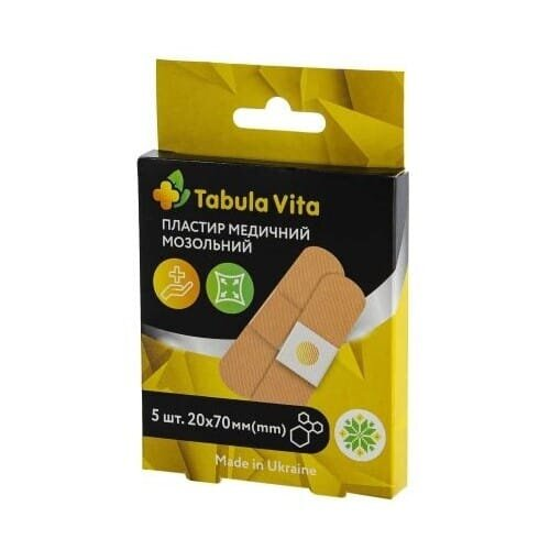 Пластир мозольний Tabula Vita 2 см х 7 см, 5 штук