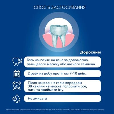Метрогіл дента гель д/ясен по 20 г у тубах