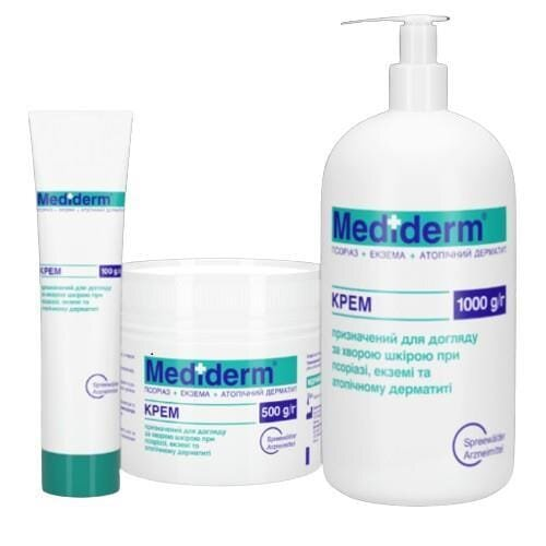 Крем Mediderm при псоріазі, екземі, атопічному дерматиті, 100 г