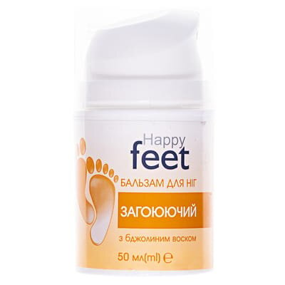 Бальзам для ніг Happy Feet загоюючий з бджолиним воском, 50 мл