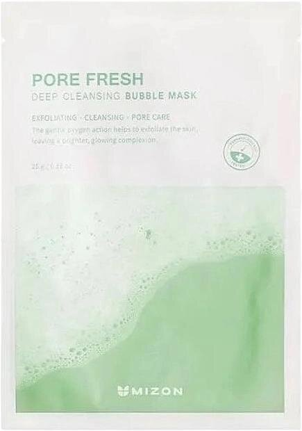 Маска для обличчя Mizon Pore Fresh Deep Cleansing Bubble Mask очищуюча бульбашкова, 25 г