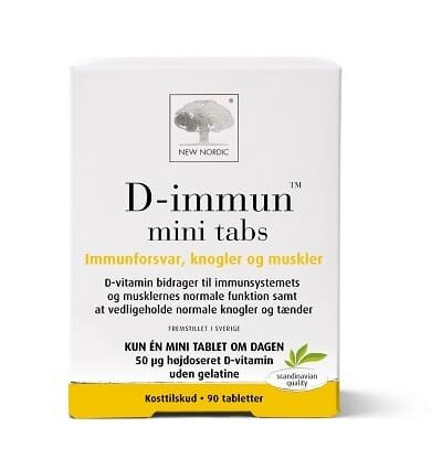 Вітаміни New Nordic D-Immun для імунітету, кісток і м'язів міні таблетки №90