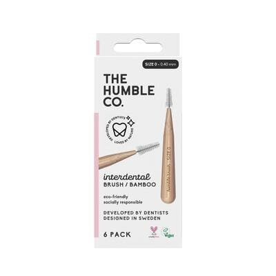 Інтердентальні щітки Humble бамбукові, розмір 0, 0.40 мм, 6 шт