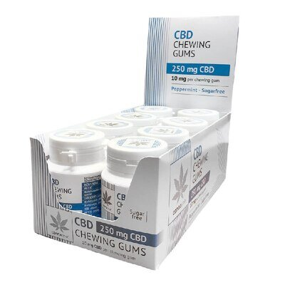 Жувальна гумка CannaLine 250 мг CBD, 25 штук