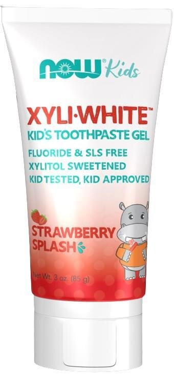 Зубна паста-гель Now Solutions Kids Xyli White Strawberry дитяча, 85 г