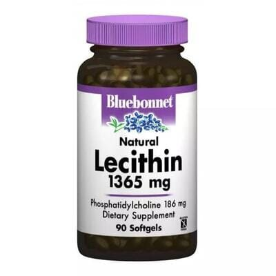 Натуральний Лецитин 1365 мг Bluebonnet Nutrition капсули №90