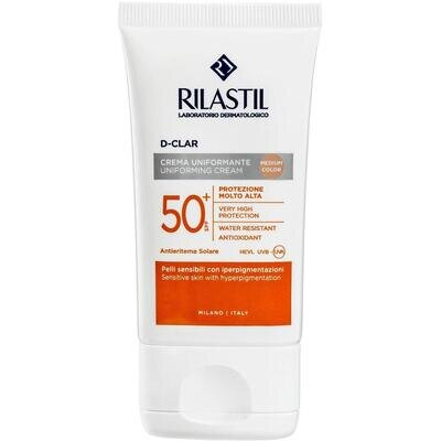 Крем для обличчя Rilastil D-Clar сонцезахисний для шкіри схильної до пігментації з SPF 50+ медіум, 40 мл
