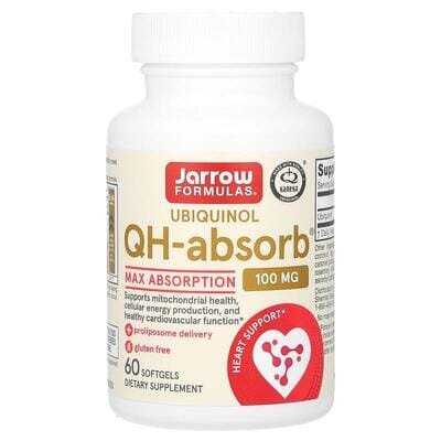 Убіхінол Jarrow Formulas QH-Absorb 100 мг, 60 капсул