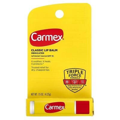 Бальзам для губ Carmex лікувальний з SPF 15, 4,25 г стік