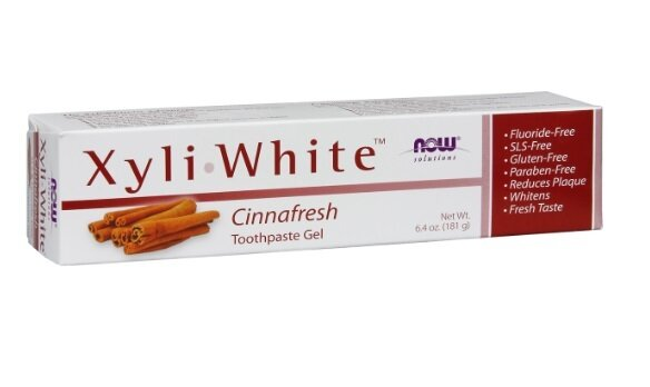 Зубна гель-паста Now Solutions Xyli White зі смаком кориці, 181 г