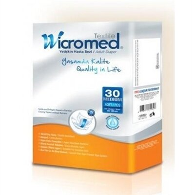 Підгузки для дорослих Wicromed Textile Medium (85-125 см), 30 штук