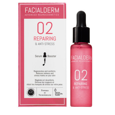 Сироватка-бустер для обличчя Facialderm 02 відновлення і антистрес, 30 мл