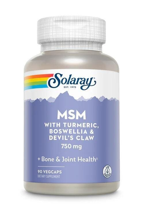 Метилсульфонілметан Solaray MSM 750, 90 веганських капсул