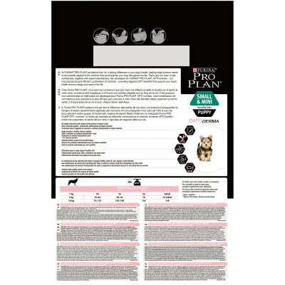 Корм сухий Purina Pro Plan Small & Mini Puppy Sensitive Skin з лососем, 3 кг
