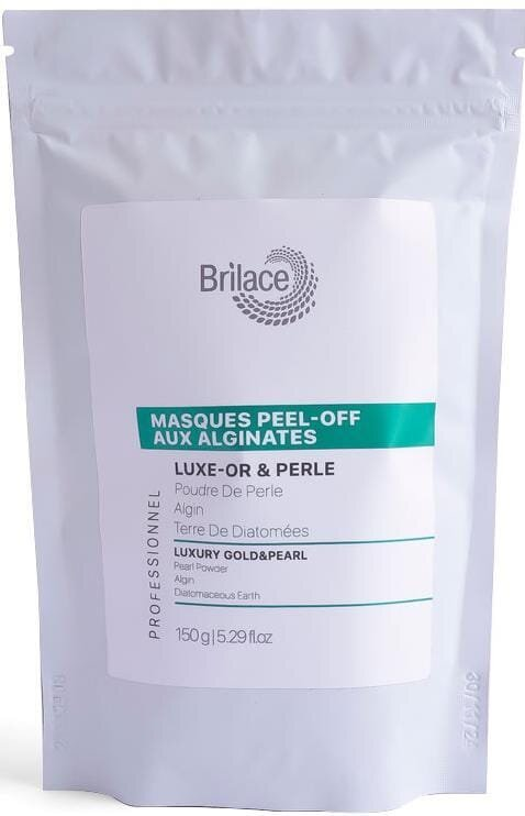 Маска для обличчя Brilace Luxury Gold&Pearl Algin Mask альгінатна з золотом й перлами, 150 г