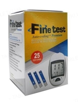 Тест-смужки Finetest Auto-coding Premium для глюкометра, 25 штук