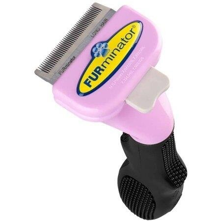 Фурмінатор для кішок з довгою шерстю Furminator Long Hair S for Small Cats фіолетовий