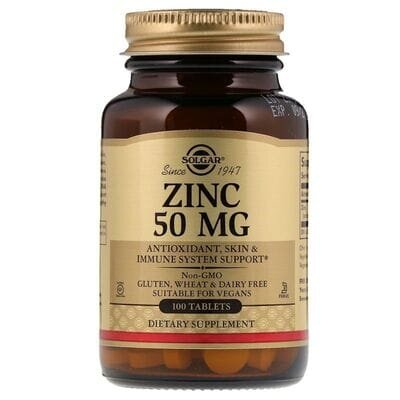 Цинк Solgar Zinc 50 мг таблетки №100