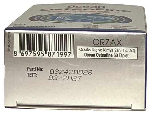 Комплекс для підтримки здоров’я кісток Orzax Ocean Osteofine, 60 таблеток