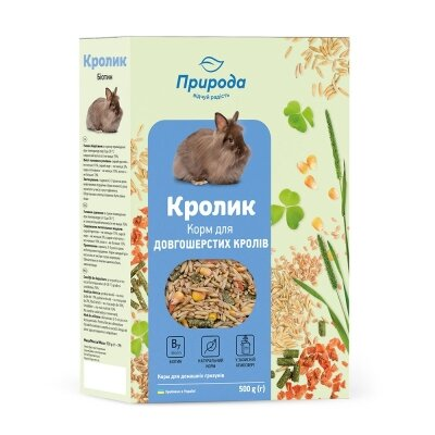 Корм для довгошерстих кроликів Природа PR241074 Кролик Біотин, 500 г