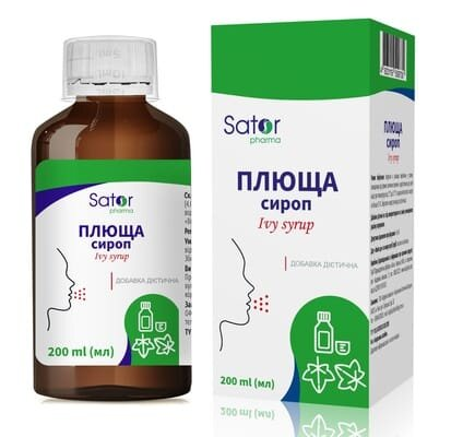 Плющ Sator pharma сироп по 200 мл у флак.