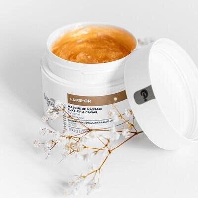 Маска для обличчя Brilace Luxe-Or Luxury Gold&Caviar Massage Mask масажна з золотом та чорною ікрою, 150 г