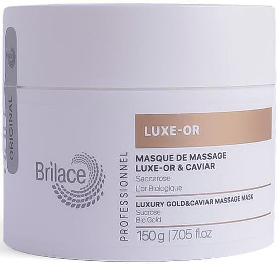Маска для обличчя Brilace Luxe-Or Luxury Gold&Caviar Massage Mask масажна з золотом та чорною ікрою, 150 г