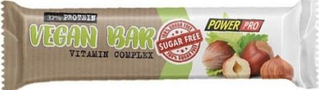 Батончик Power Pro 32% Vegan Bar горіх з сухофруктами без цукру, 60 г