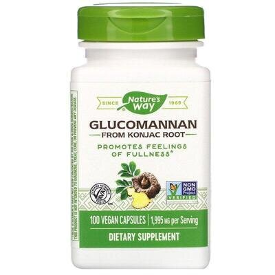 Глюкоманнан коньяк корінь Nature's Way Glucomannan Konjac 1995 мг, 100 капсул