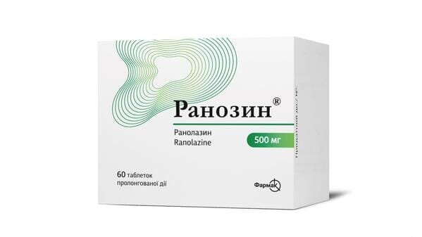 Ранозин таблетки прол./д. по 500 мг №60 (10х6)