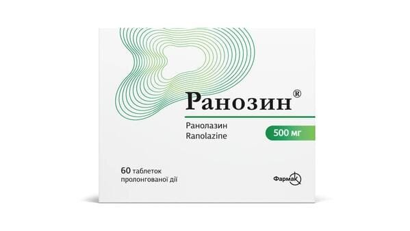 Ранозин таблетки прол./д. по 500 мг №60 (10х6)