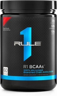 Амінокислота R1 (Rule One) BCAAs фруктовий пунш, 444 г
