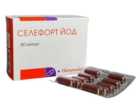 Селефорт йод капсули №30