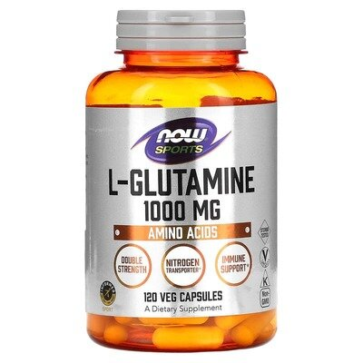 L-глютамін NOW Sports L-Glutamine 1000 мг вег. капсули №120