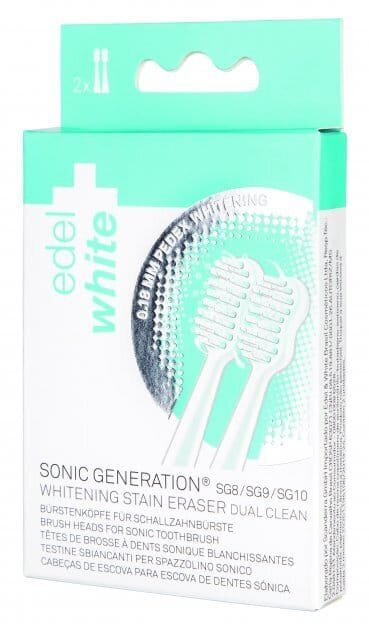 Насадки для електричної зубної щітки Edel White EW-SG2W, 2 штуки