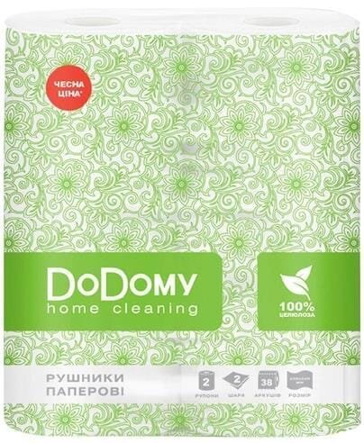 Рушники паперові DoDomy двошарові, 2 рулони