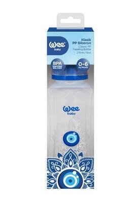 Пляшечка для годування Wee Baby Classic PP Evil Eye (269) 0-6 місяців, силіконова соска №1, 270 мл
